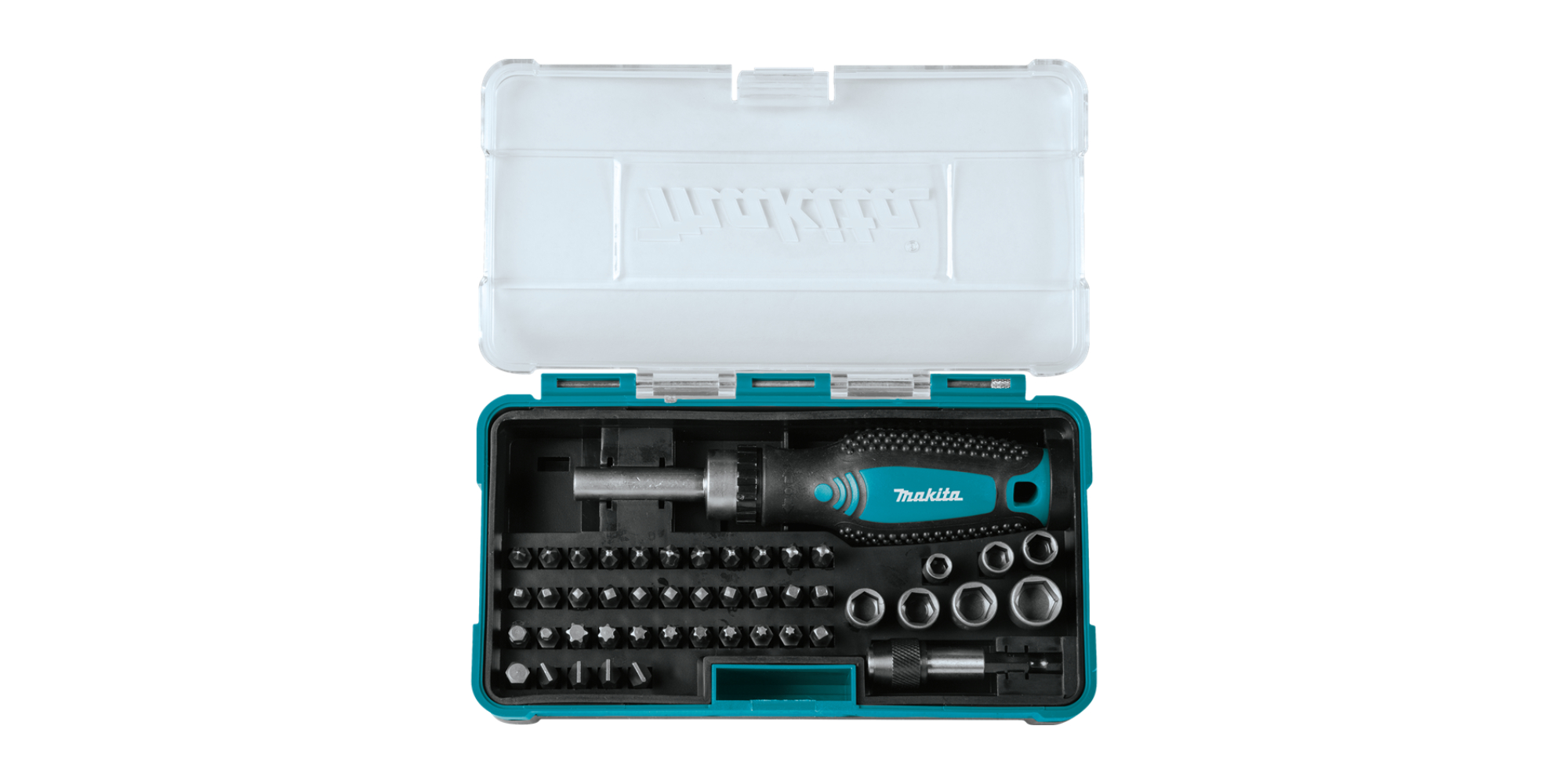 Furnish your shop with Makita's 47Pc. Ratchet and Bit Set for 20