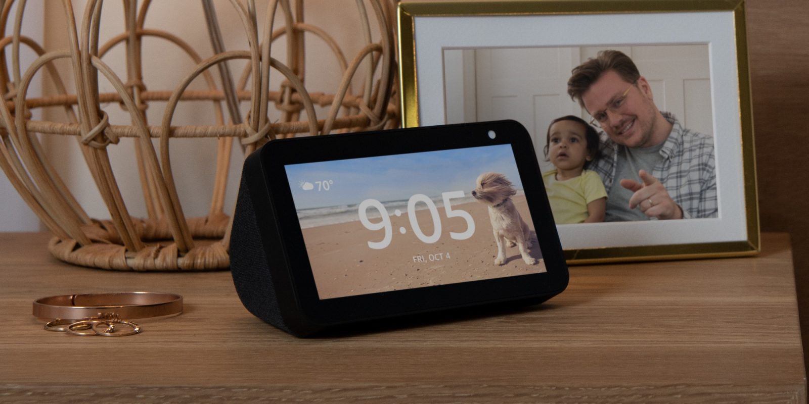 Score the Echo Show 5 and Blink Mini security camera at 65 (Up to 60