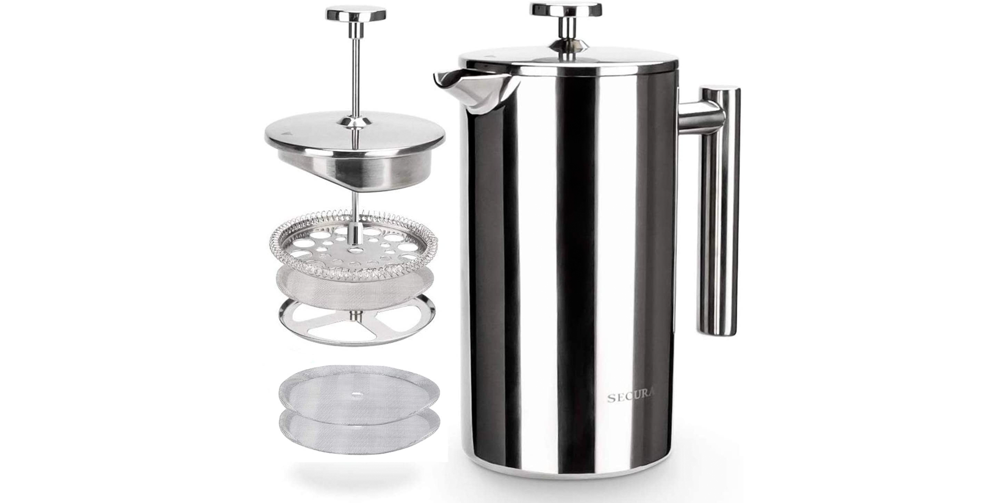 Make a great brew in Secura's highlyrated French press at a low of 21.50