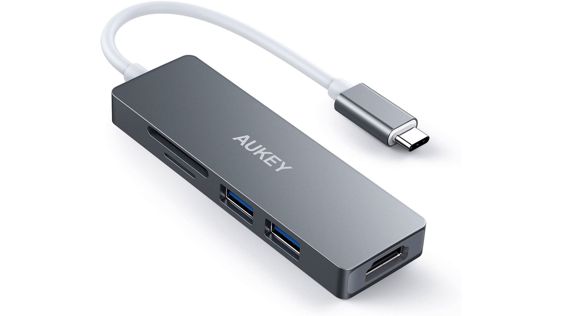 Aukey's 5-in-1 USB-C Hub has 4K HDMI, SD, USB-A, more for $11 Prime ...