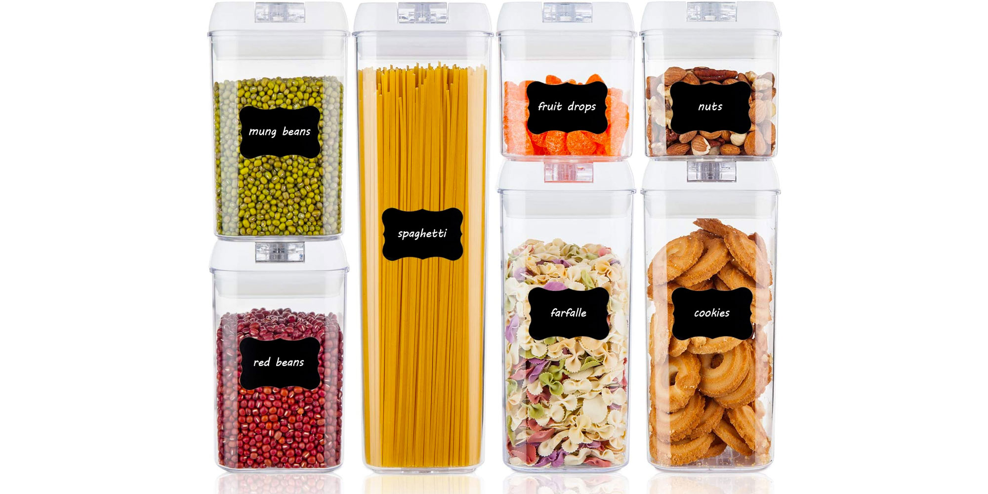 Organize your kitchen with this 7-piece food storage container kit at $31