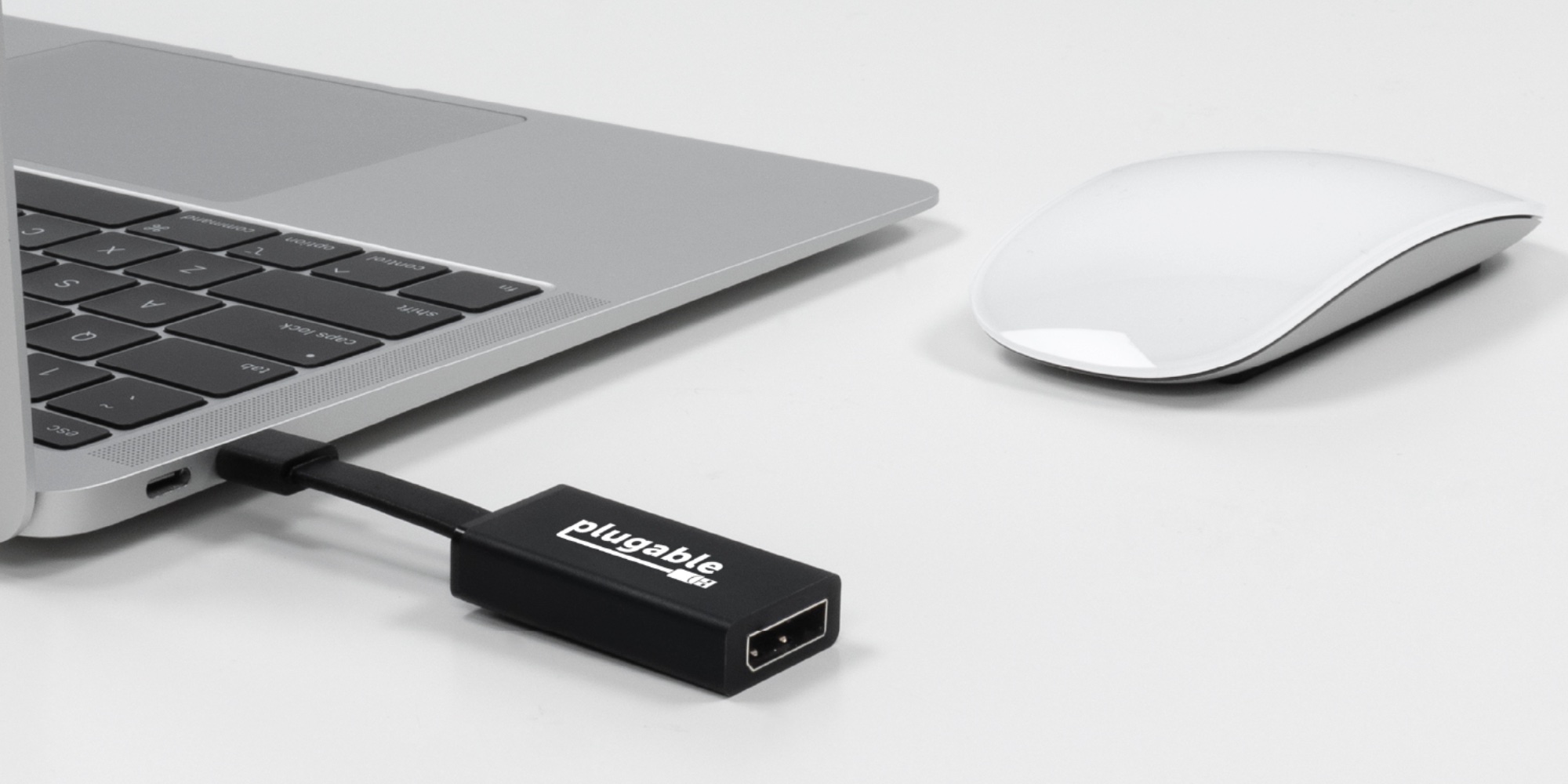 Plugable flat USB-C adapters