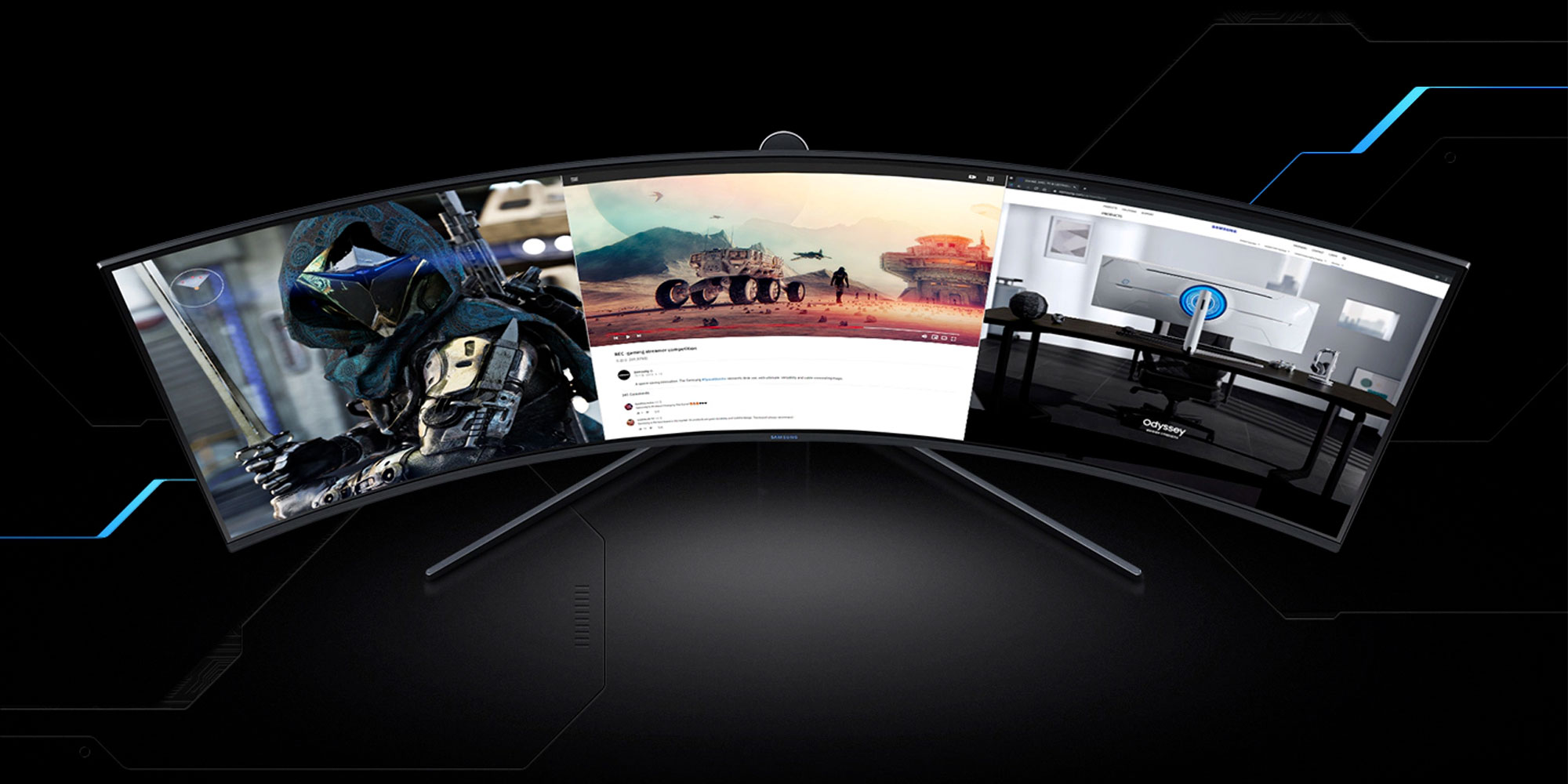 Samsung S Odyssey G9 Gaming Monitor Is 51x1440p 240hz 9to5toys