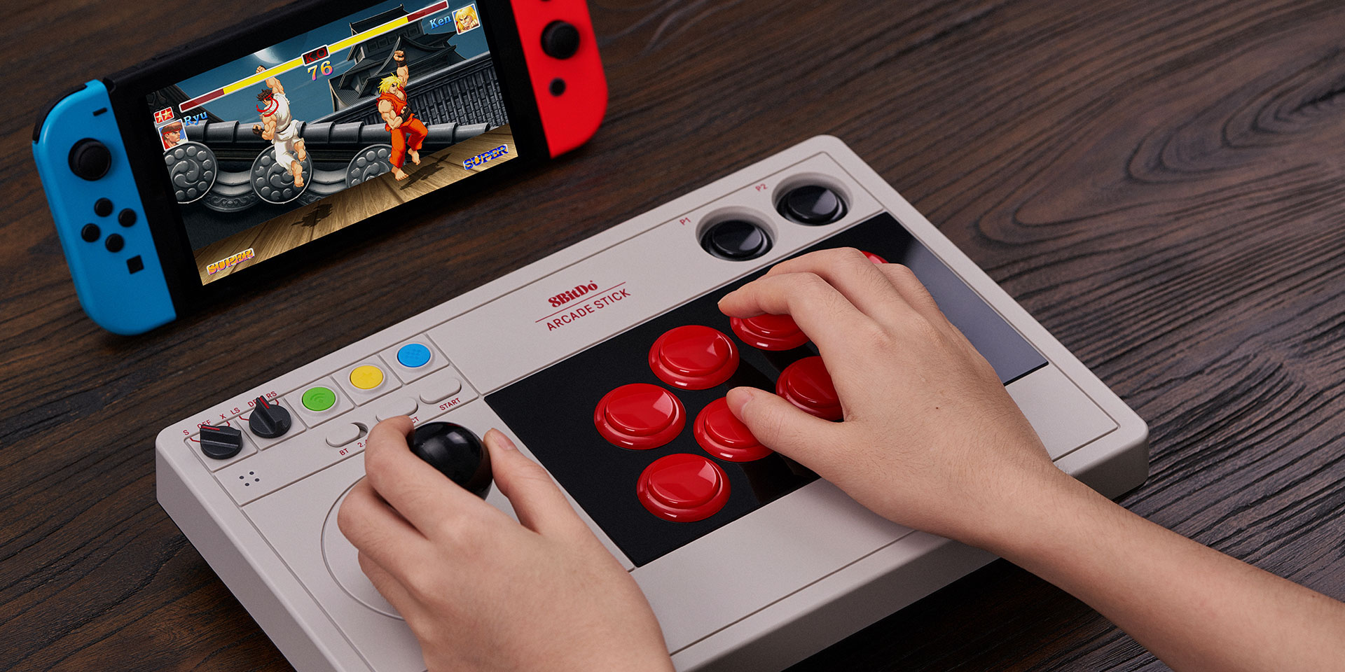 8bitdo Arcade Stick New Customizable Controller For Switch Pc 9to5toys