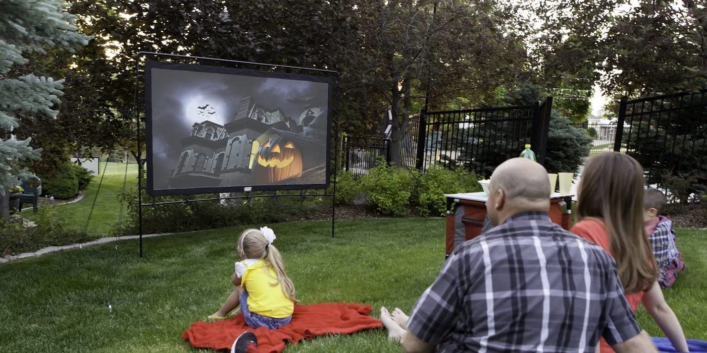 Camp Chef's giant outdoor projector screen drops to 92 (Reg. up to