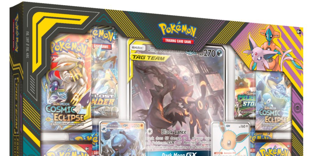 pokemon trading card game tag team powers collection Amazon.com: Pokemon TCG: TAG Team Powers Collection Featuring Umbreon & Darkrai-GX : Toys & Games