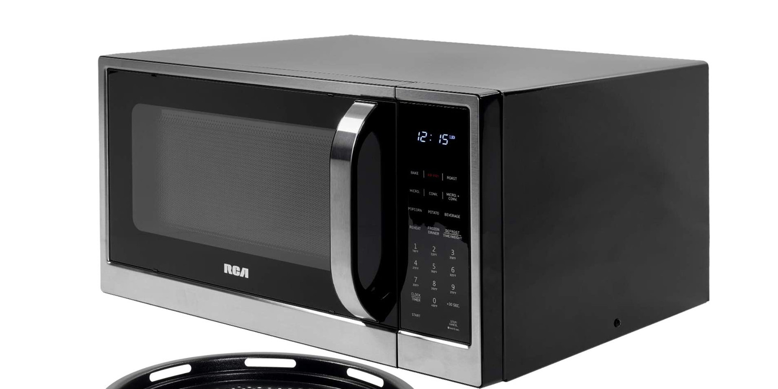 Stainless Steel Multi-Use Appliance for Fast and Healthy Cooking RMW1205 RCA 1.2 Cu Ft Microwave with Air Fryer Convection Oven and Accessories
