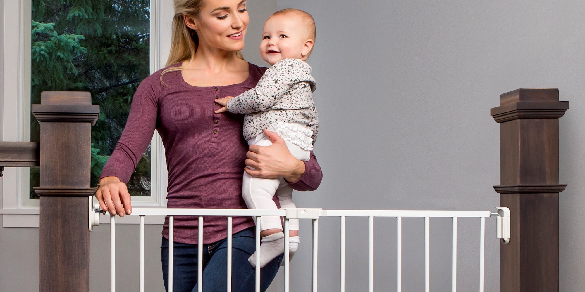 regalo 2 in 1 super wide baby gate