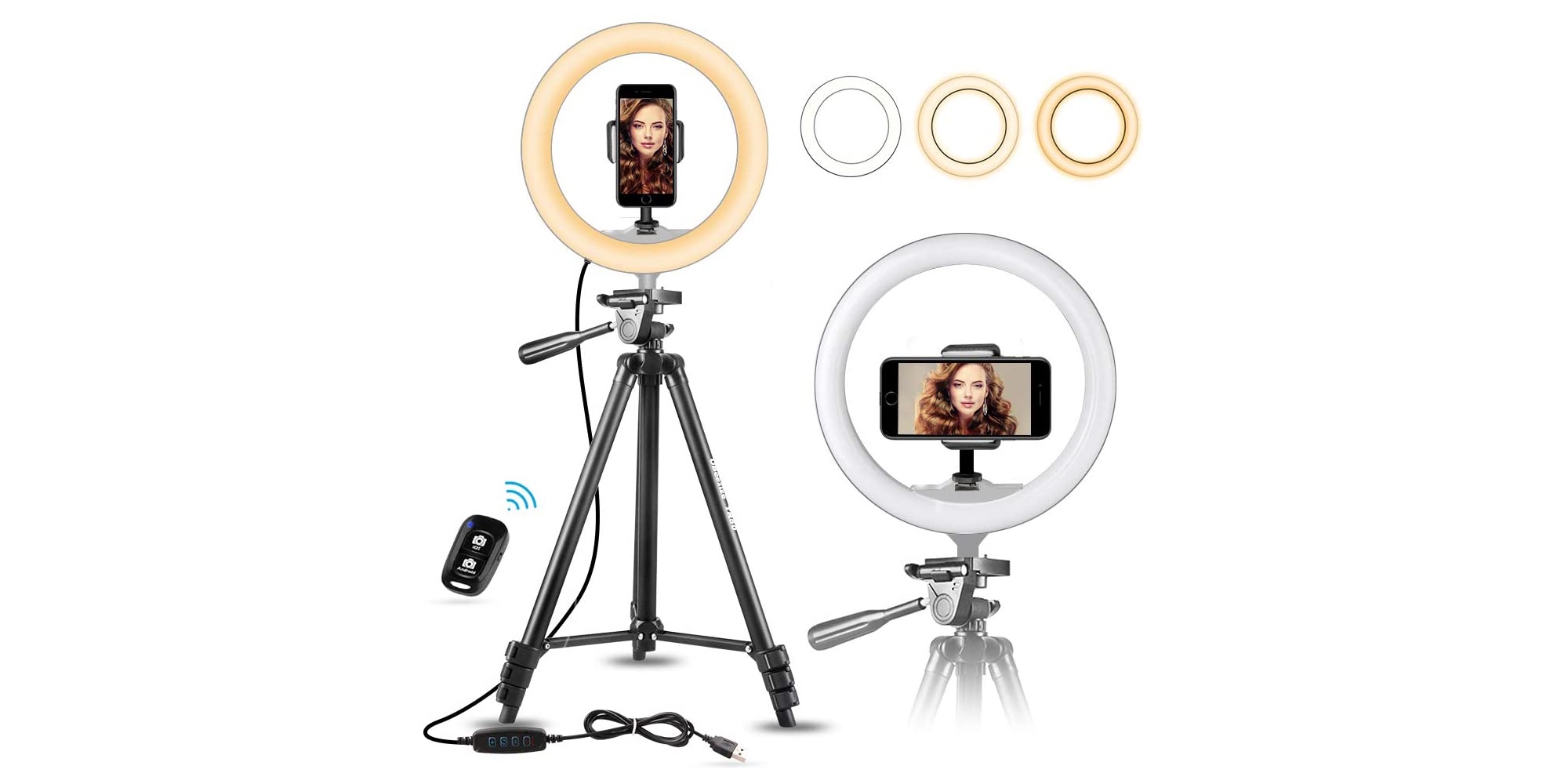 Step Up Your IPhoneography With Up To 40 Off These LED Ring Lights   Ubeesize Ring Light 