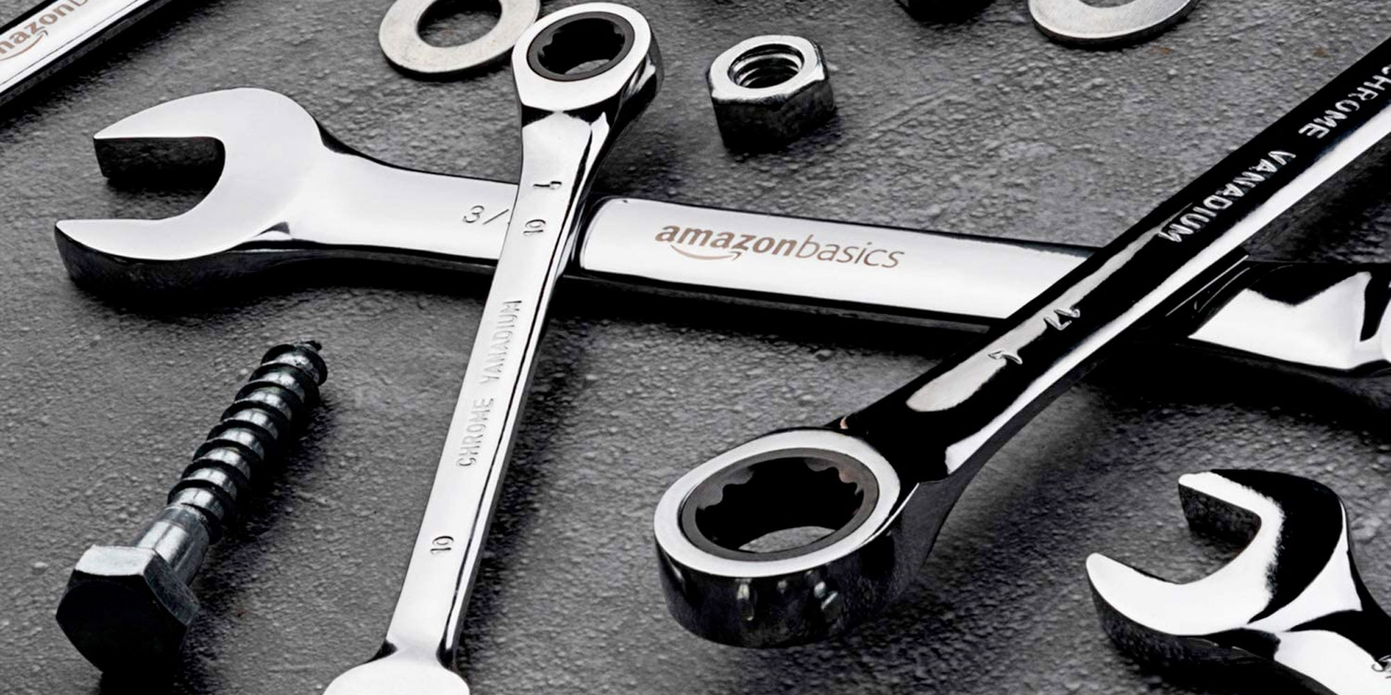 AmazonBasics' ratcheting wrench kit hits an alltime low of 15.50, more