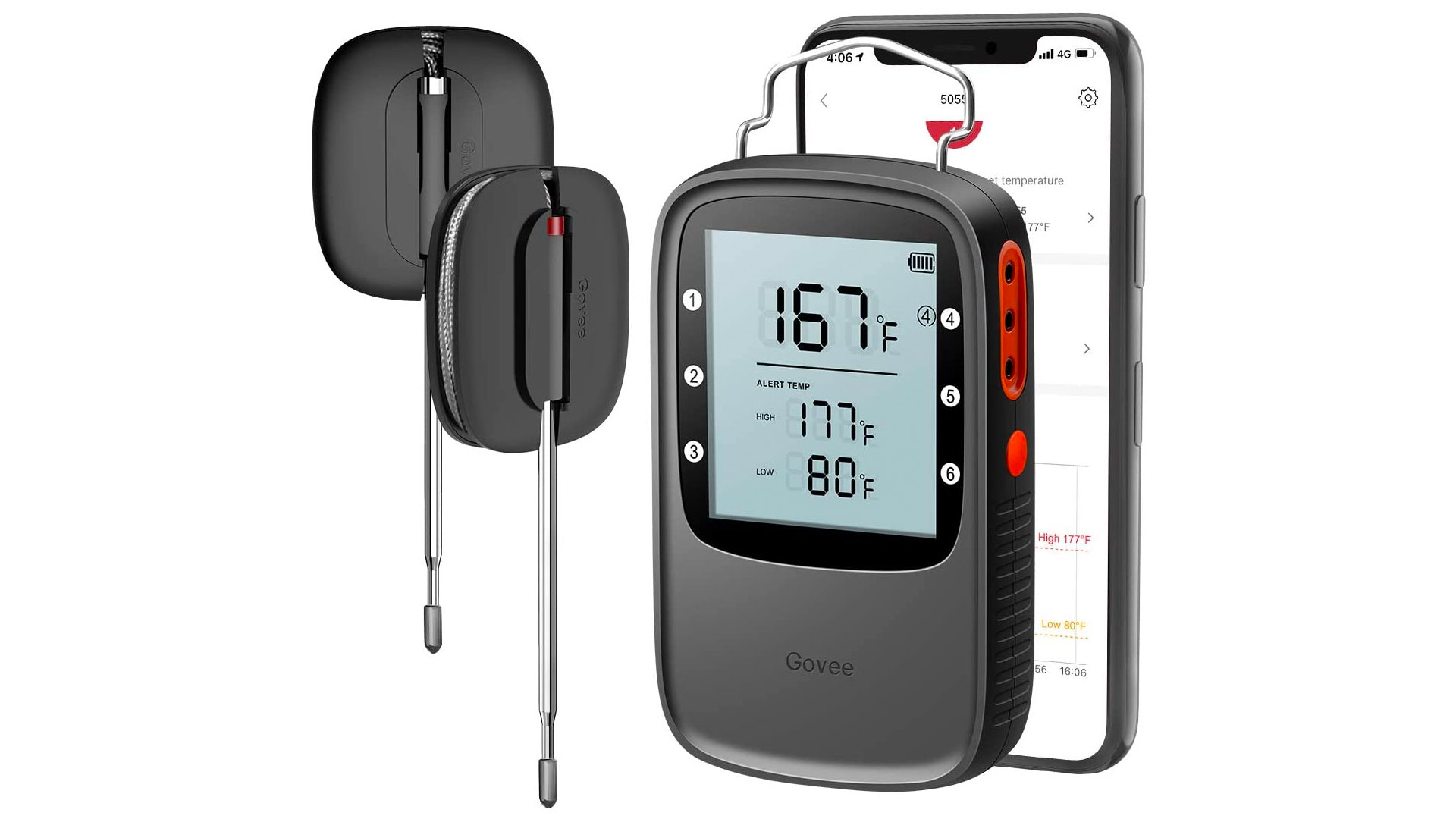 Govee's Bluetooth-enabled grill thermometer has two probes + more at $19.50