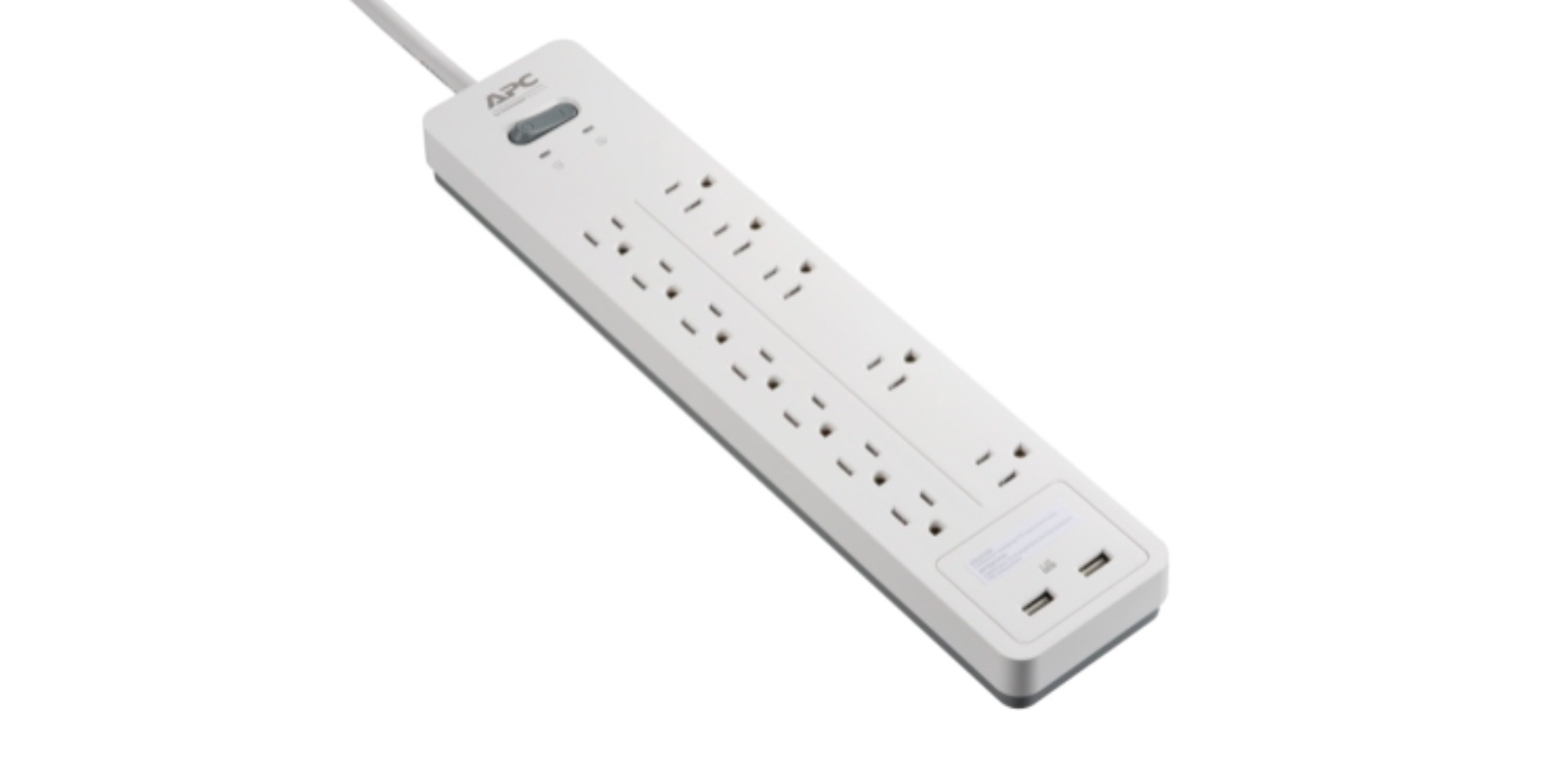 APC's 12-Outlet + Dual USB Surge Protector has room for it all: $21 ...