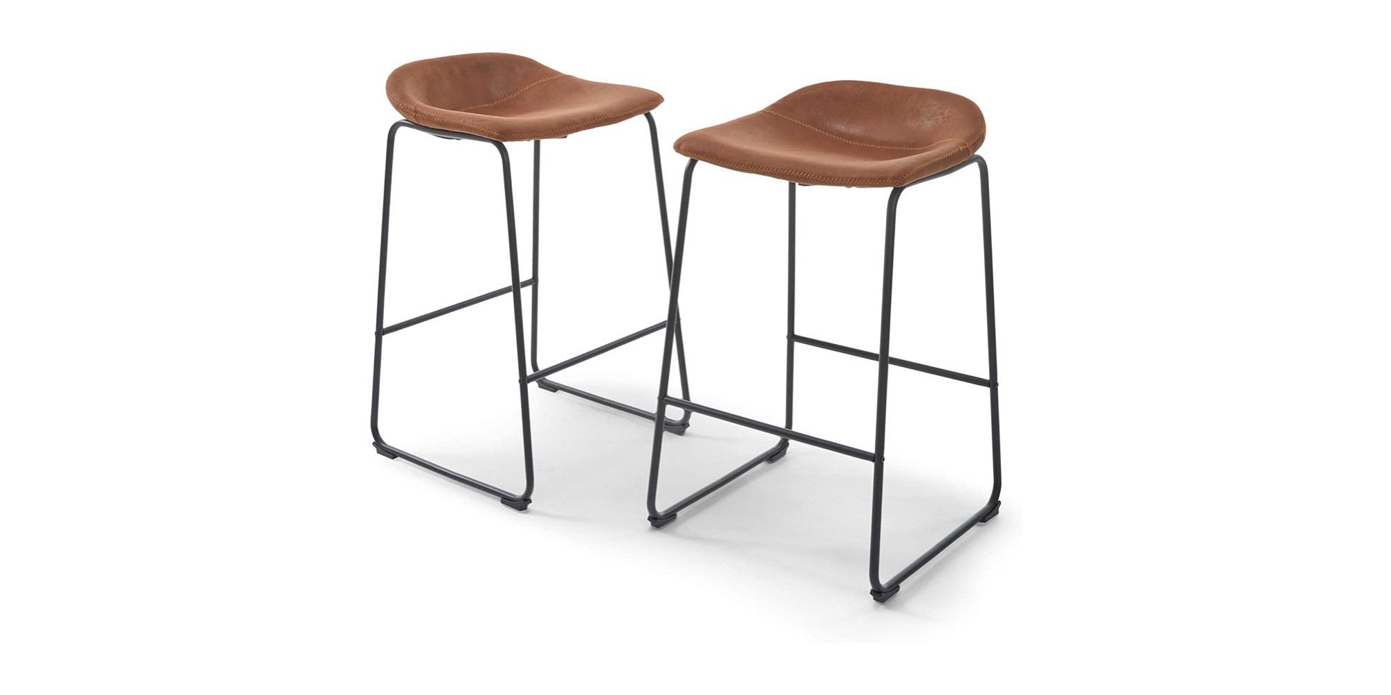 Give the kitchen bar two Rivet Mid Century Modern Stools at