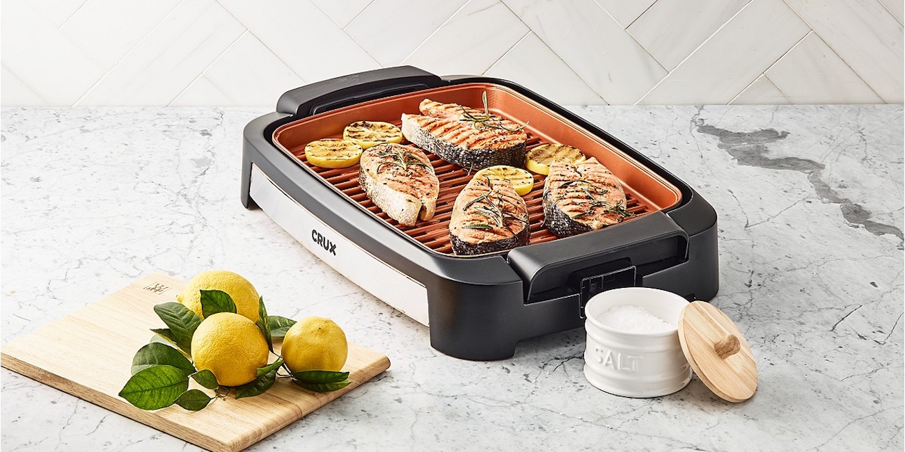 Bring the BBQ inside this winter, Crux XL Smokeless Grill now 40 (Reg. 90)