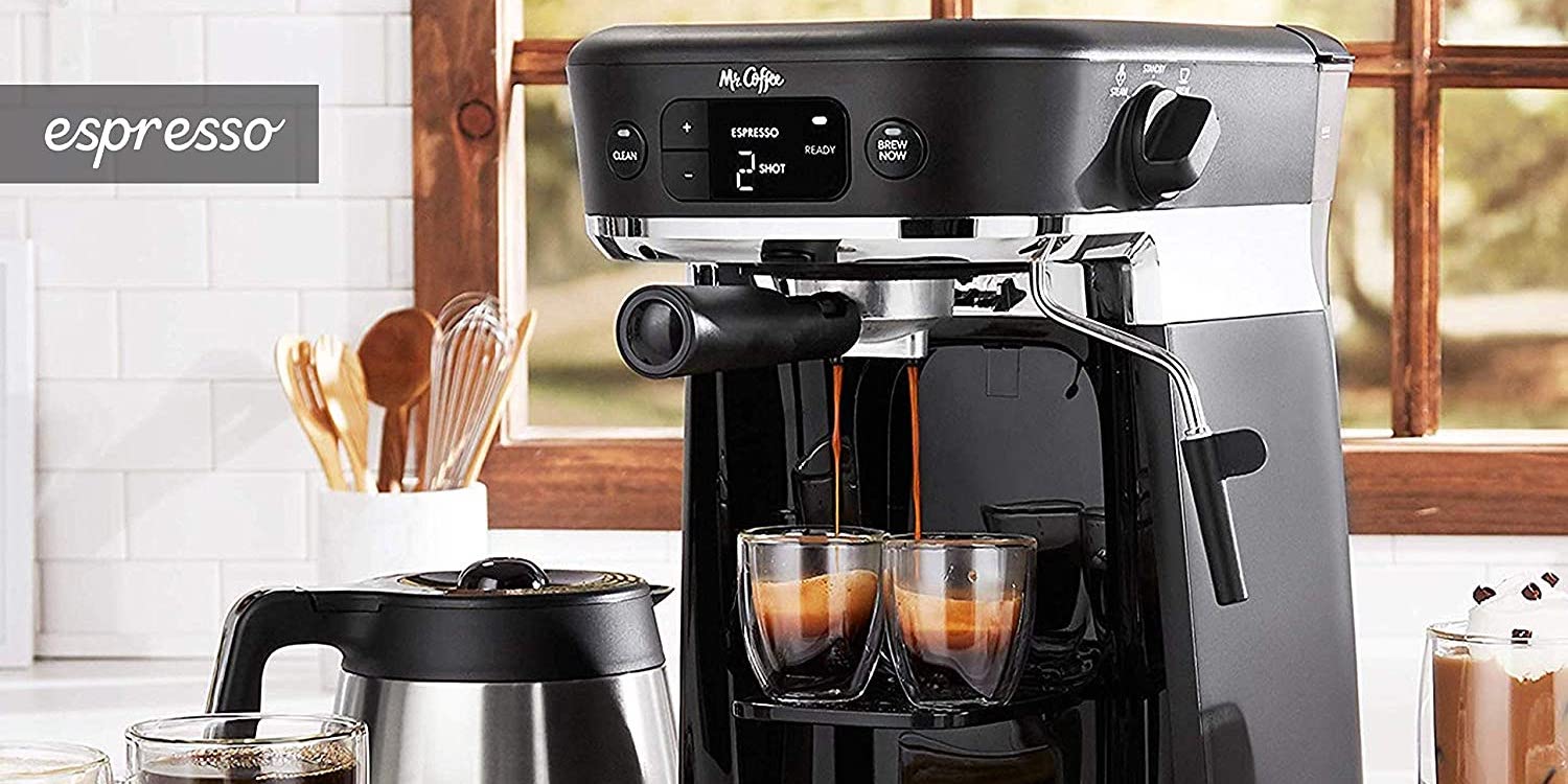 Mr Coffee's all-in-one brews K-Cups, espresso, and drip for $150 (Reg. $230)