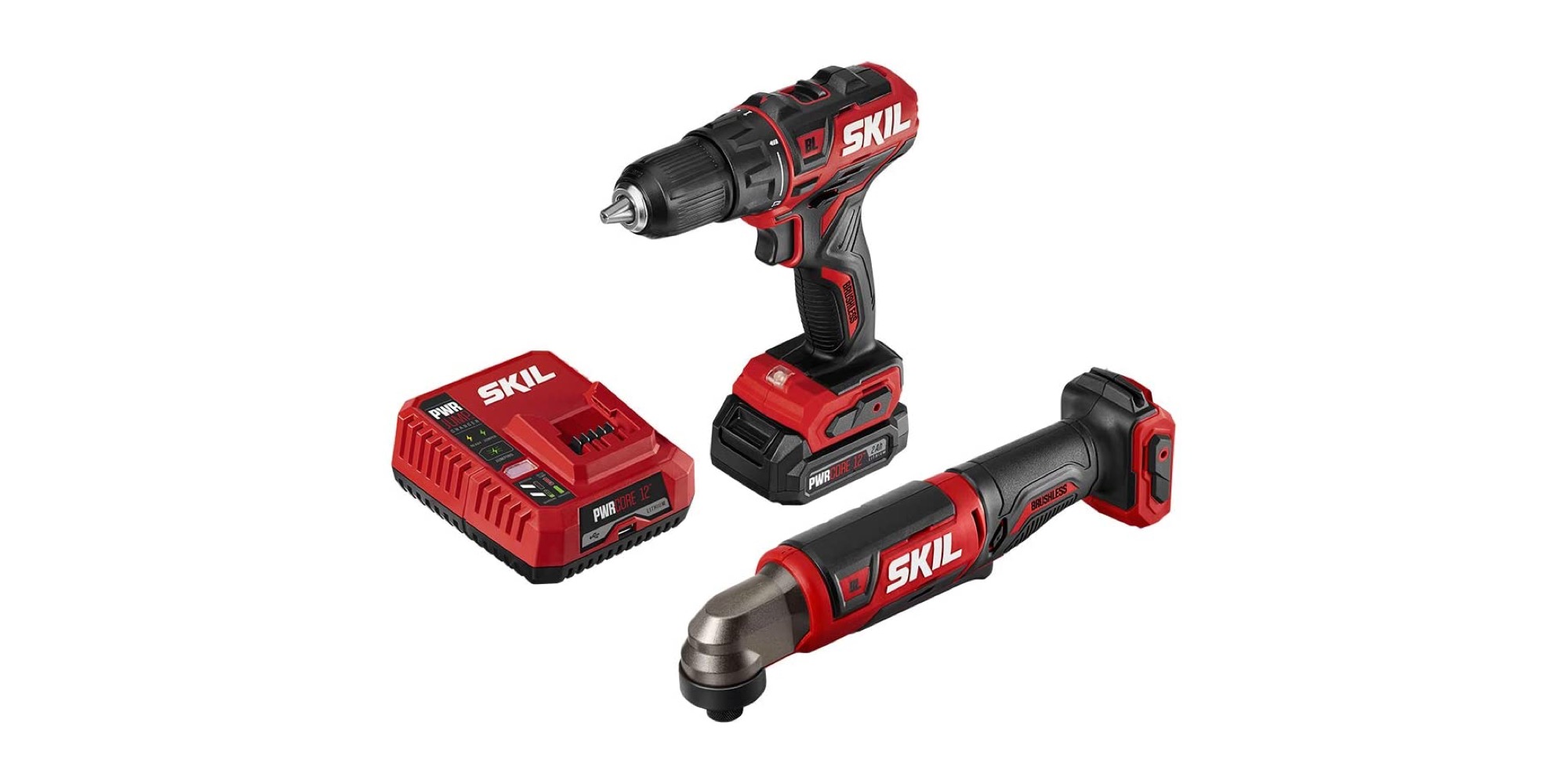 SKIL's Drill + Hex RightAngle Impact Driver Kit falls under 82 (Reg