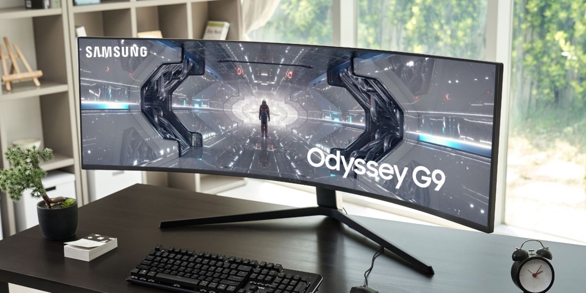 Samsung Odyssey G9 Side View(ignore the Chair will upgrade soon :p) :  r/ultrawidemasterrace