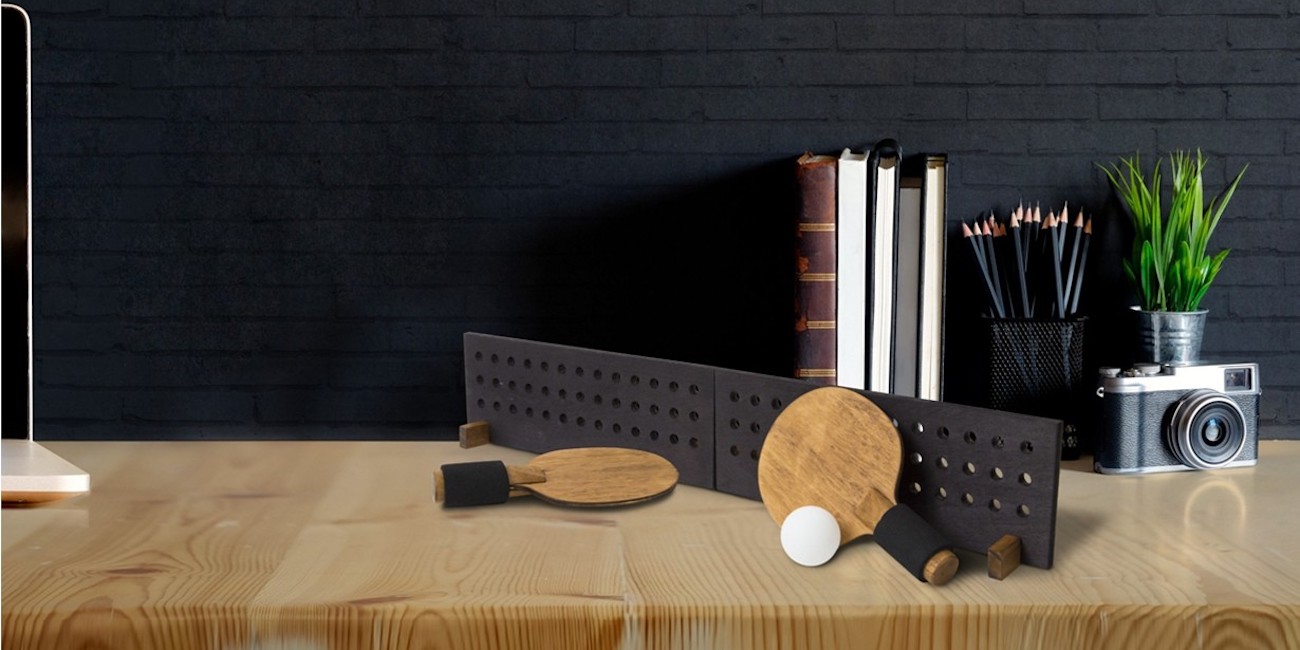 Grab this wooden desktop table tennis set at 11 for today only (Reg. 30)