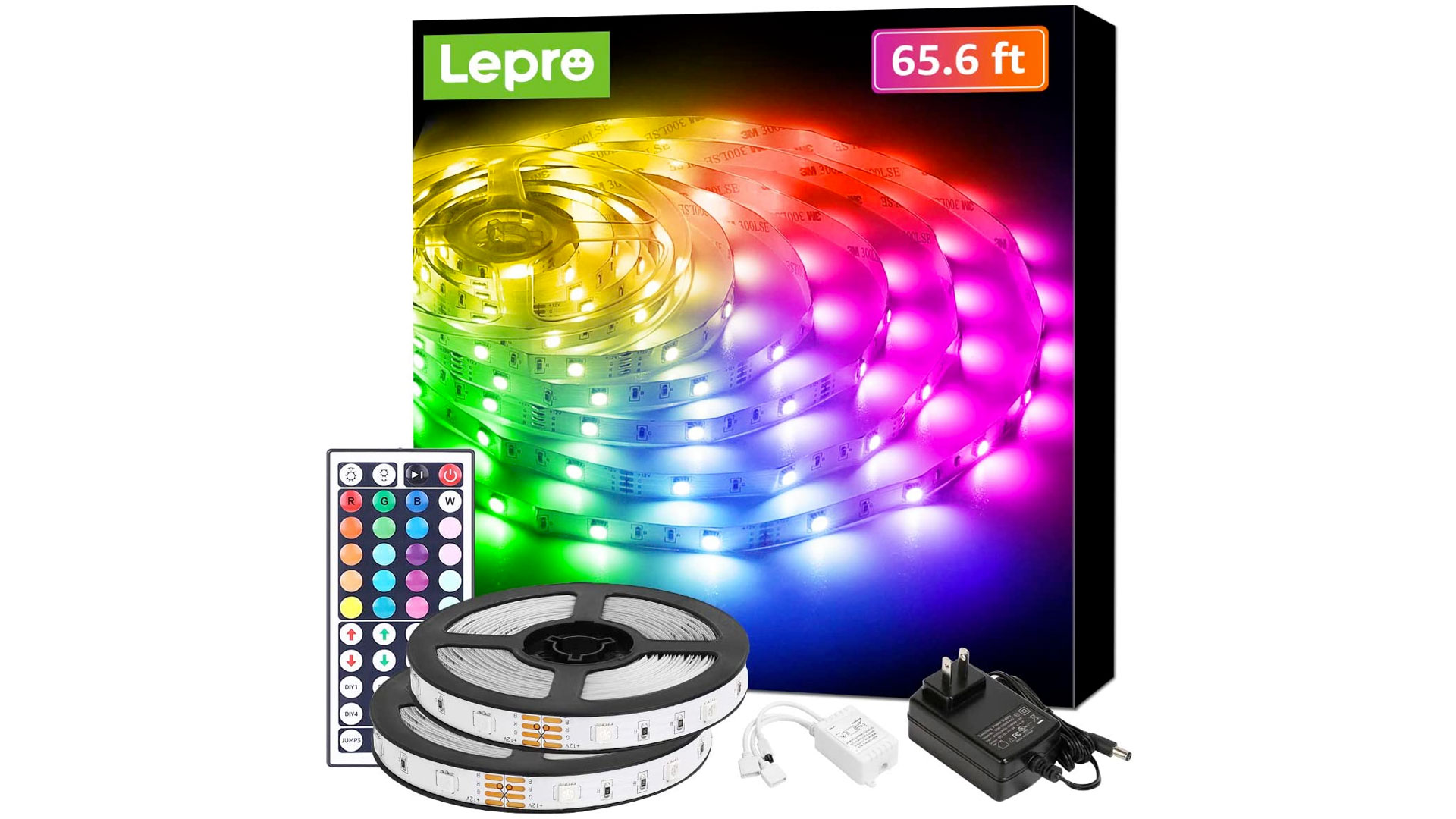 This 66foot RGB LED strip lights up your entire home