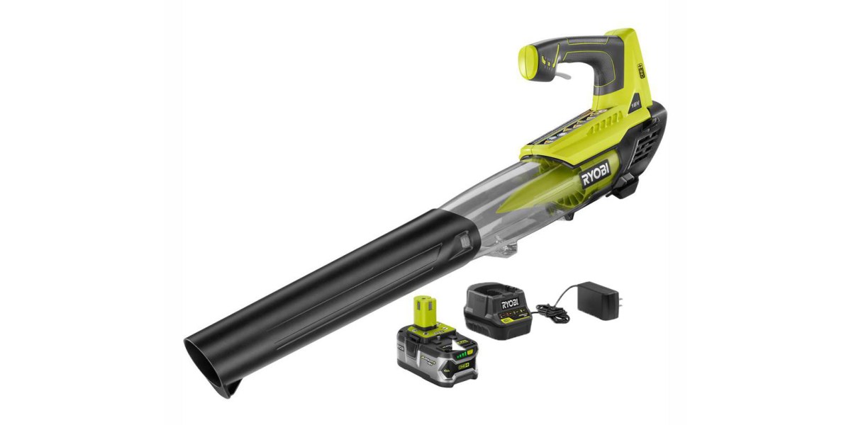 Tackle falling leaves with the RYOBI 18V Electric Blower at 99
