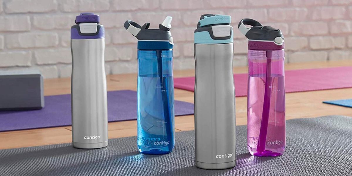 Contigo Ashland Chill Water Bottle with Straw, Keeps drinks cool for 24 h,  insulated Stainless Steel