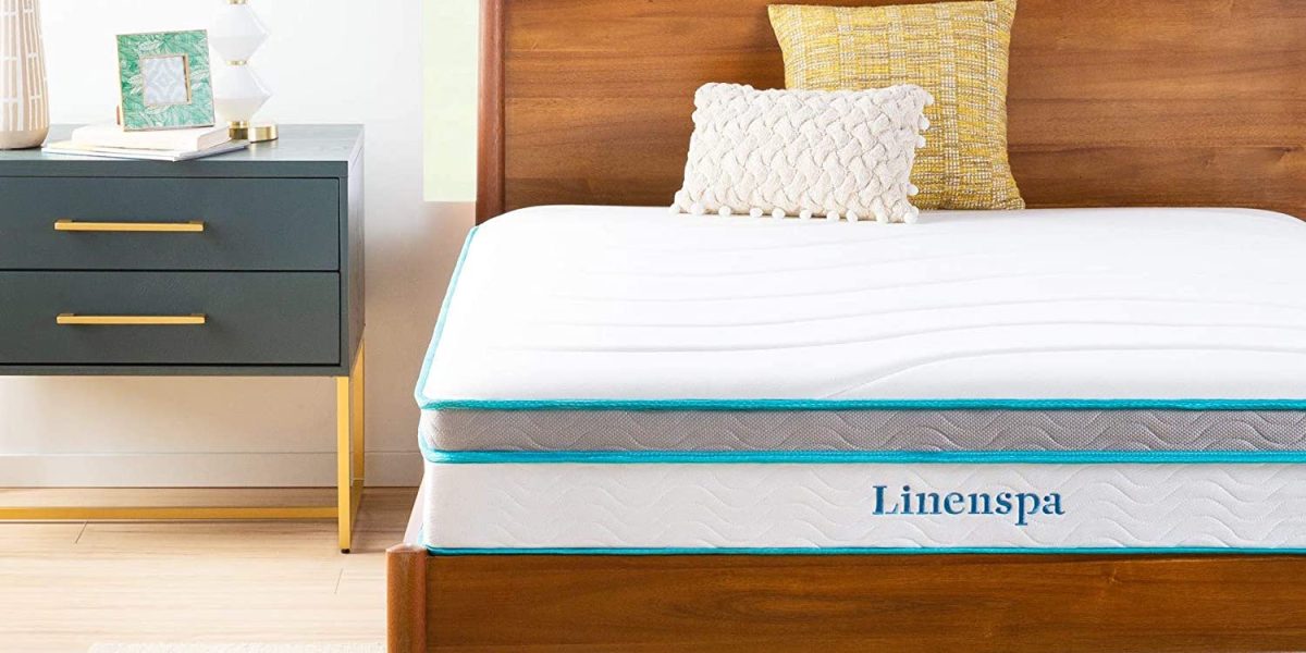 linenspa king size memory foam mattress topper