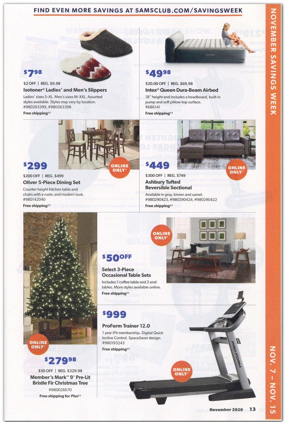 Sam's Club November Savings Event + ThanksSavings 9to5Toys