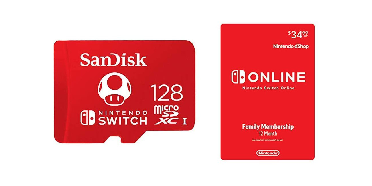 SanDisk 128GB Memory Card + 1year Switch Online Family for 40 (Reg. 60+)