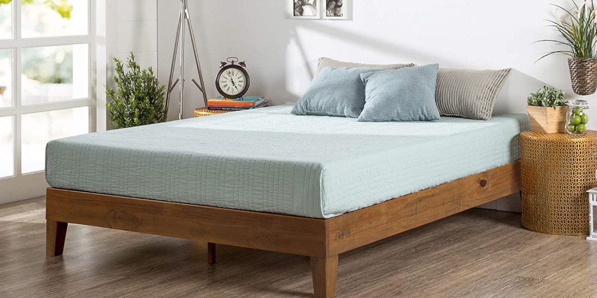 wood bed frame for mattress