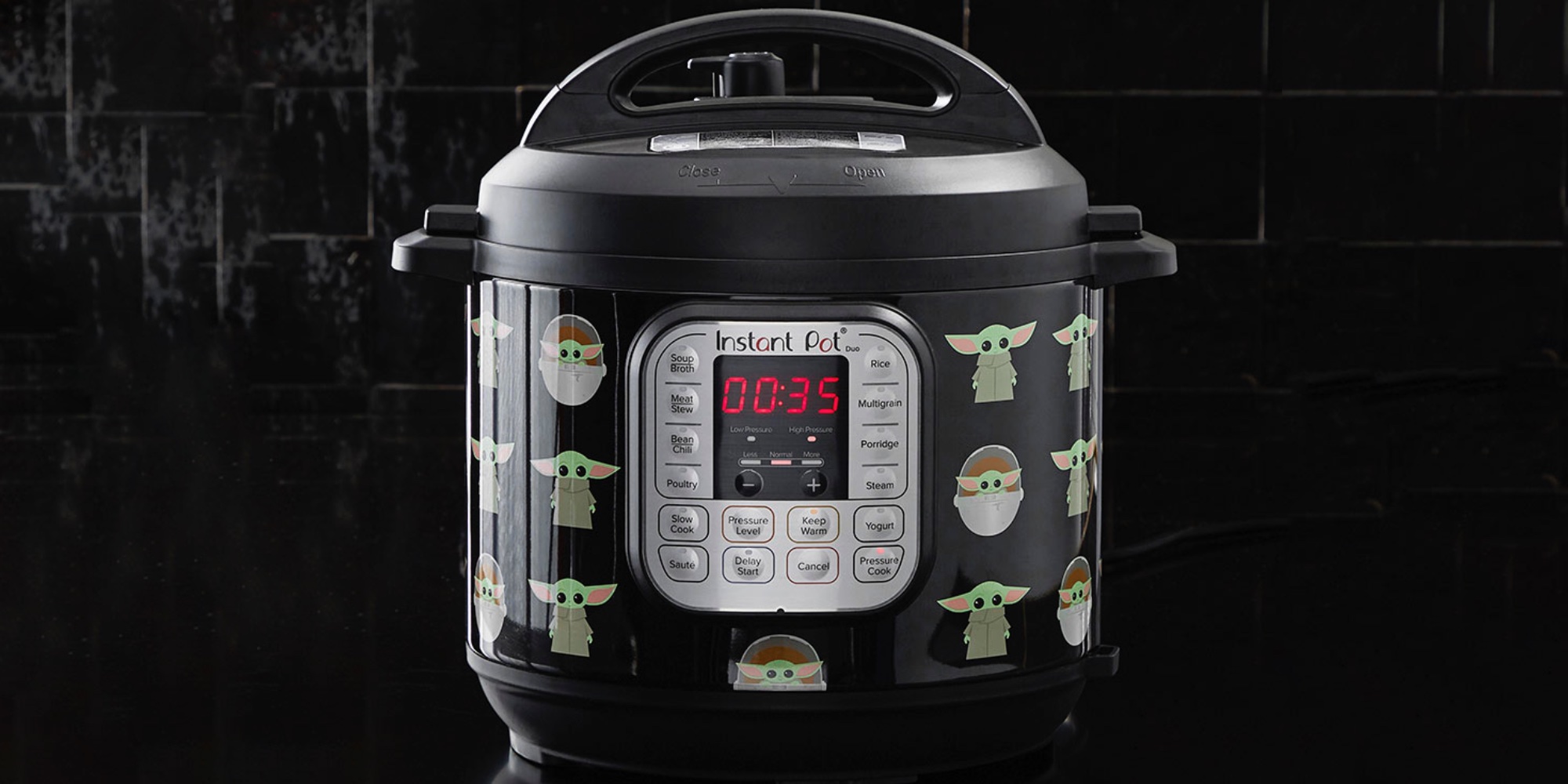 Instant Pot - May the Fourth be with you. Harness the power of the Force  with this special edition Instant Pot. #instantpot #starwars  #maythefourthbewithyou #starwarsday #themandalorian #grogu #babyyoda  Available at