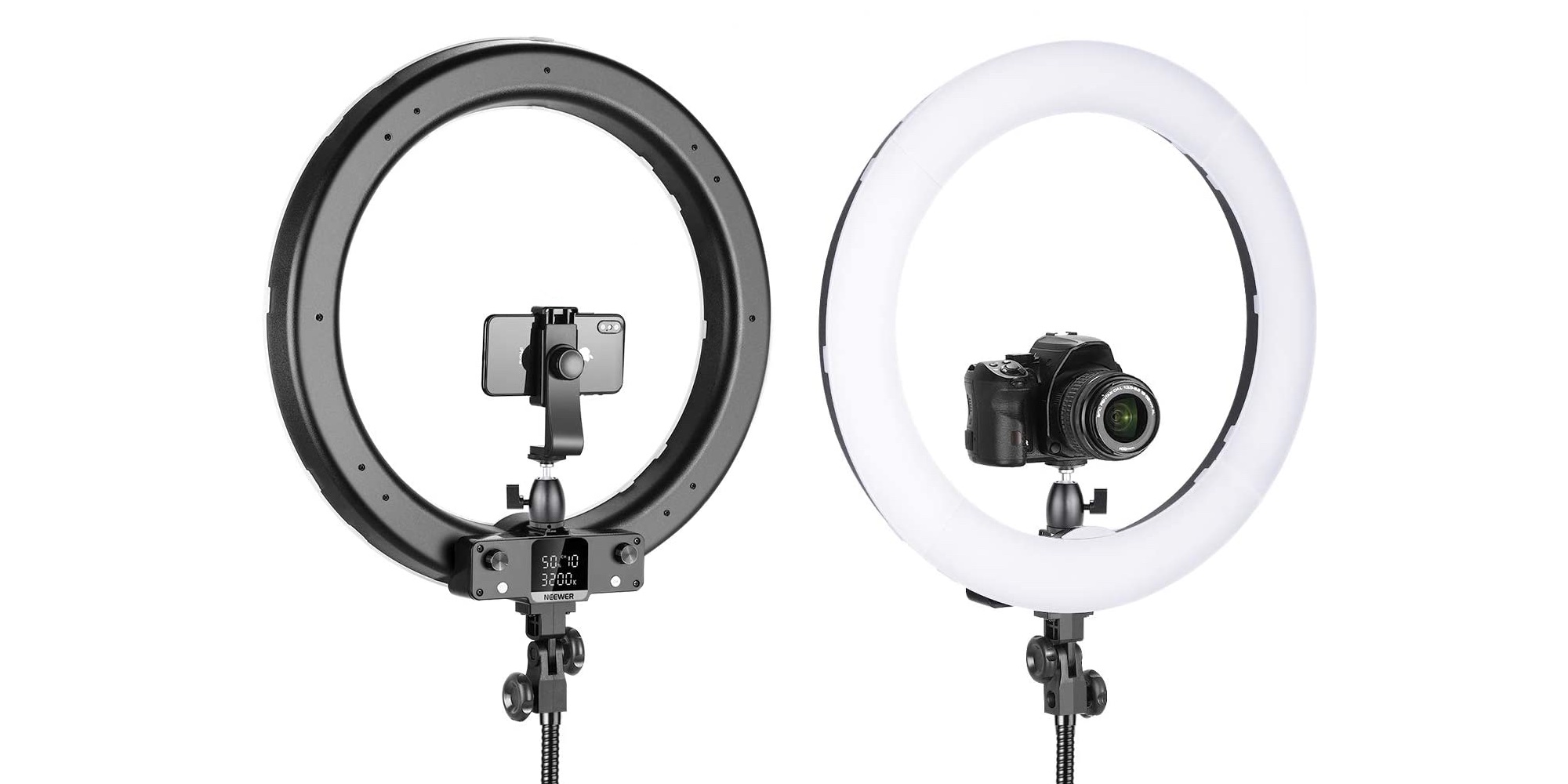 Upgrade your photography setup with Neewer ring lights and accessories