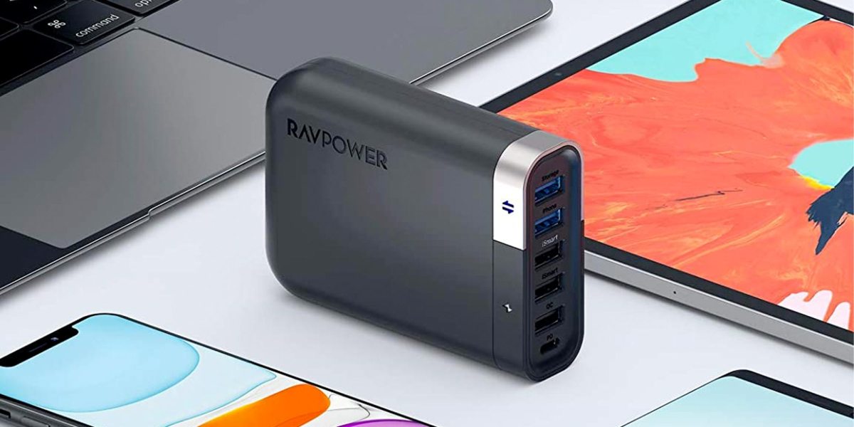 RAVPower Filehub 60W 6-port charger has 24W USB-C, data transfer, more at  $17
