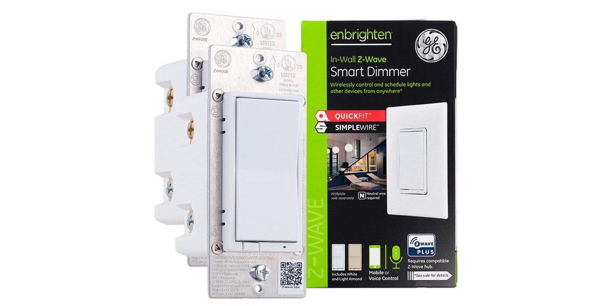 Enbrighten Z-Wave Plug-In Outdoor Smart Switch, Black