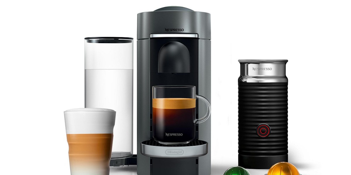 Nespresso Vertuo Plus Coffee maker + milk frother now 125