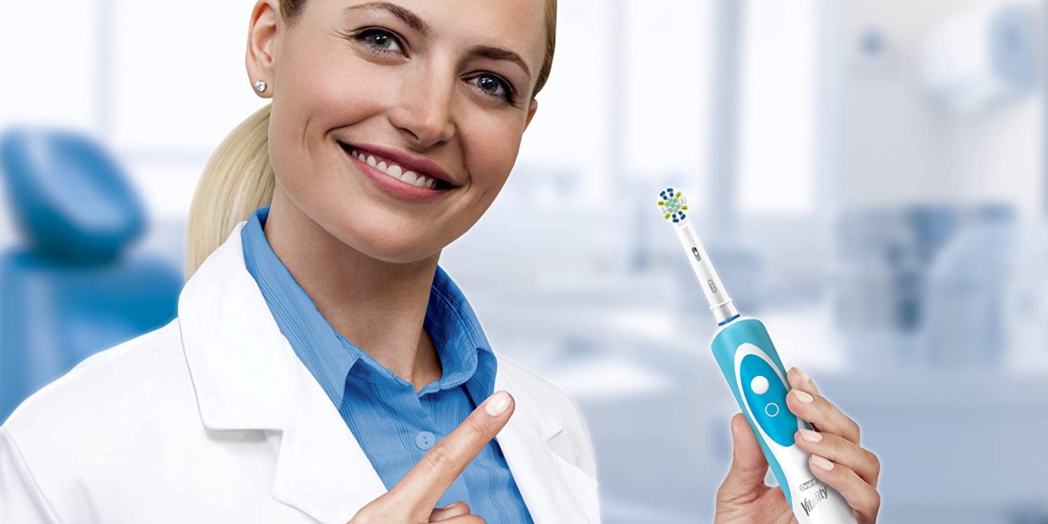 thumbnail image 2 of Oral-B Vitality Rechargeable Electric Toothbrush With FlossAction (Charger Base Included) 2 of 6