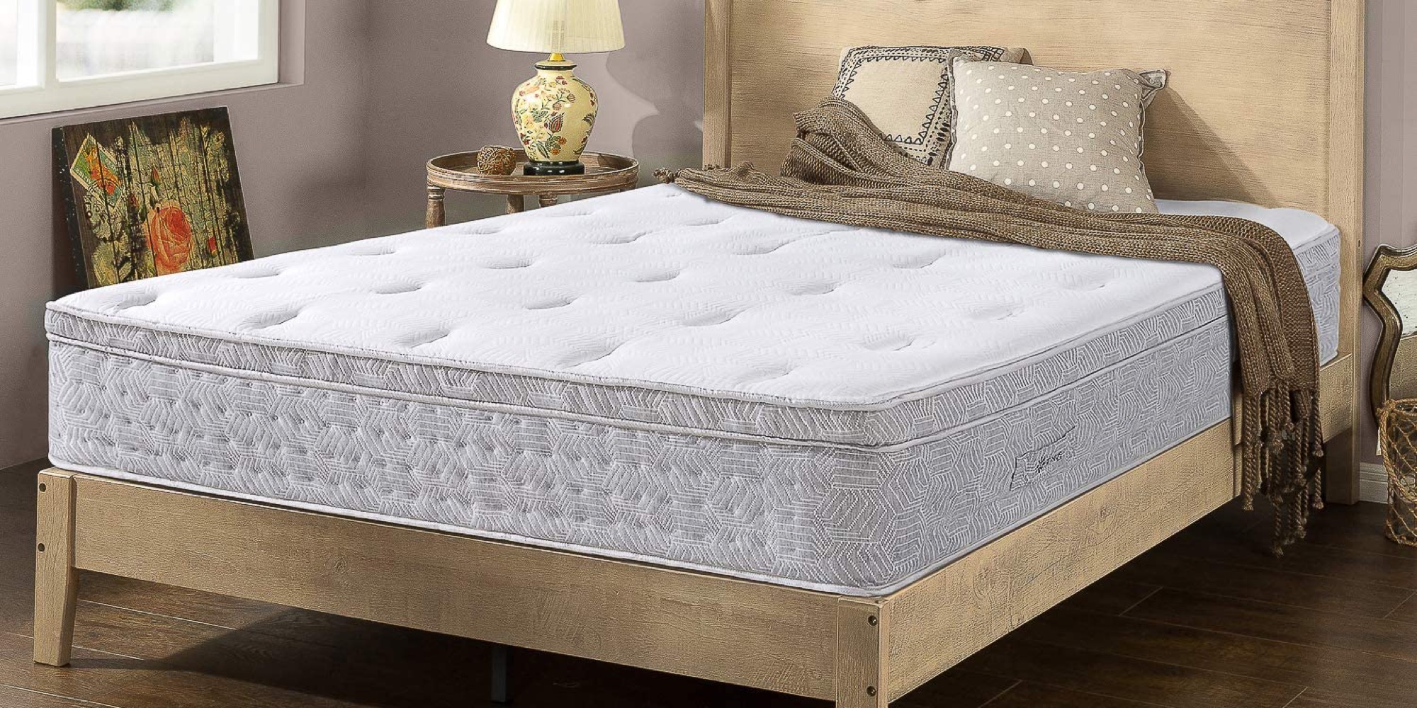 zinus king 10 inch pillow top mattress