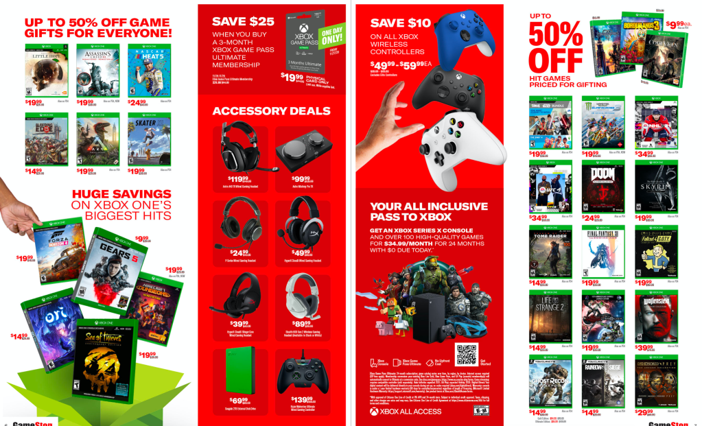 All the Deals From GameStop's Recently Released 2020 Black Friday Ad