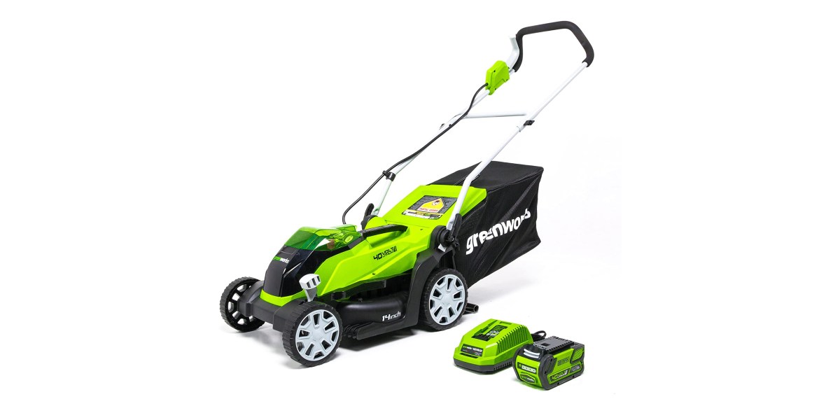 Ditch the gas and oil for Greenworks' 40V electric lawn mower at $180