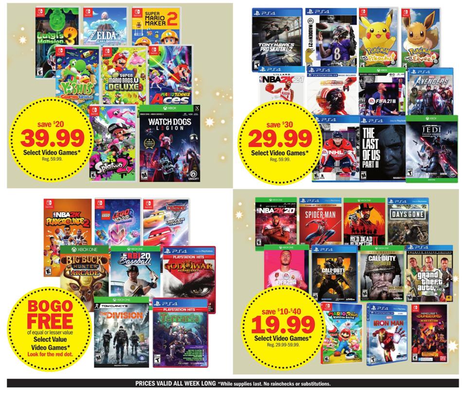 Meijer video game store deals