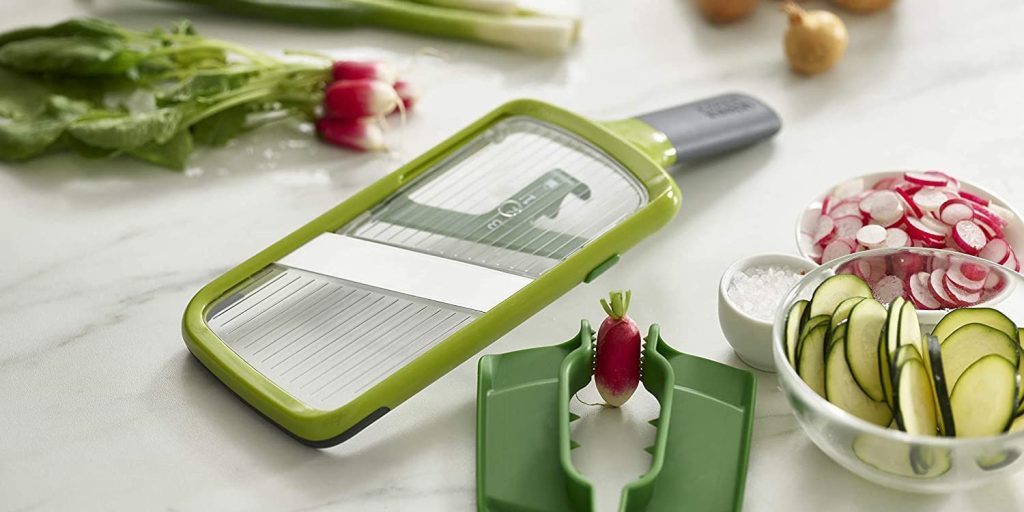 Joseph Joseph's Mandoline Slicer is ready for holiday meal prep at