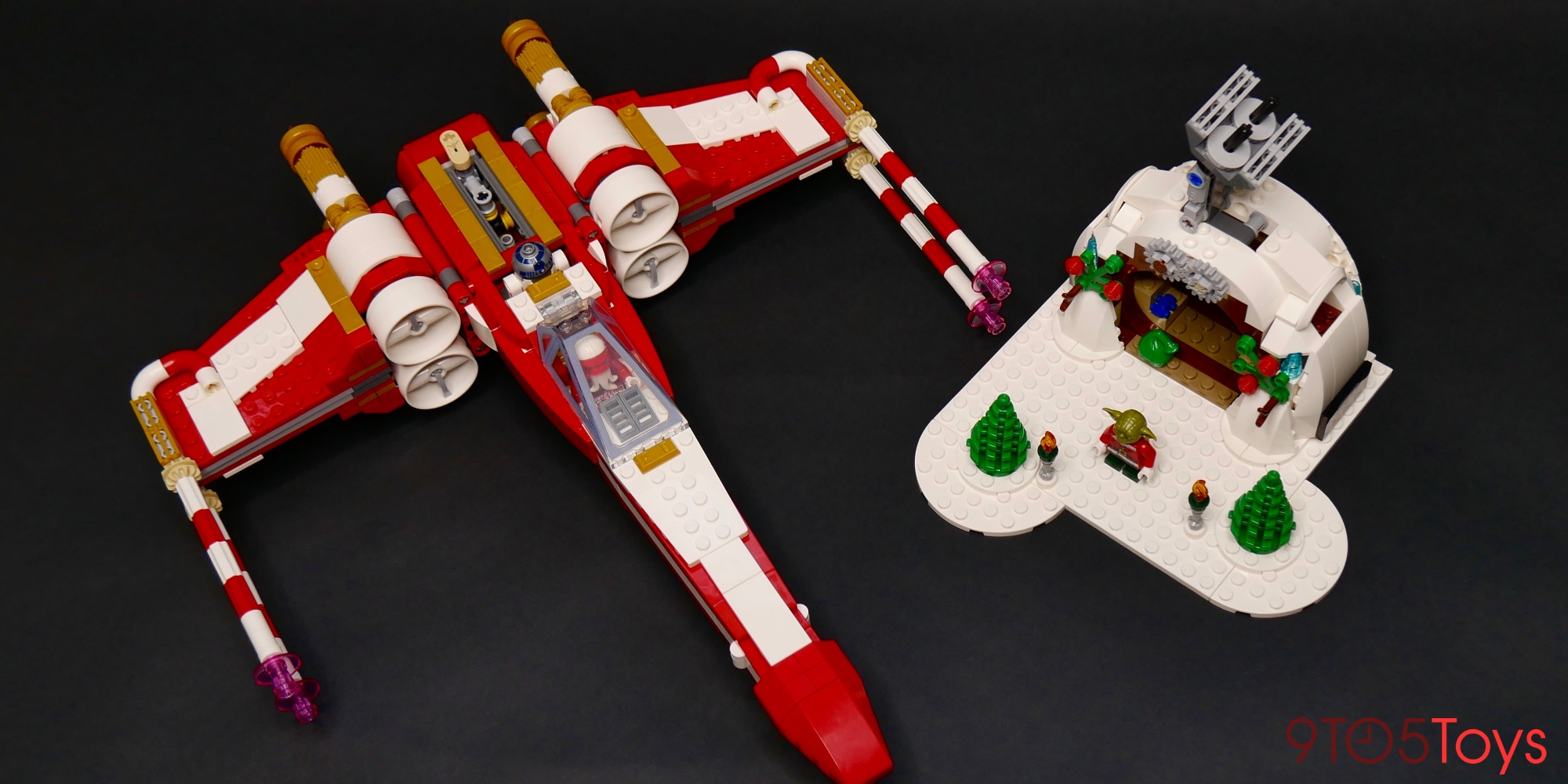 lego christmas x wing