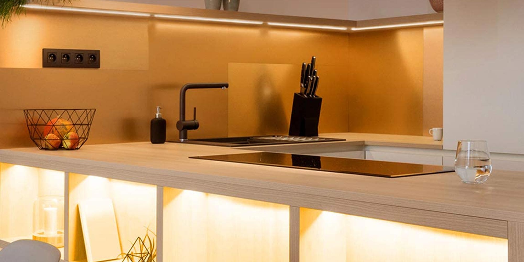 Govee's under-cabinet LED lights feature motion sensors and are powered ...