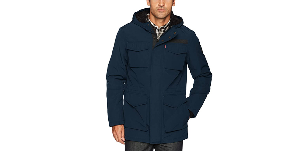 Levi's men's arctic cloth sherpa lined field parka jacket new arrivals