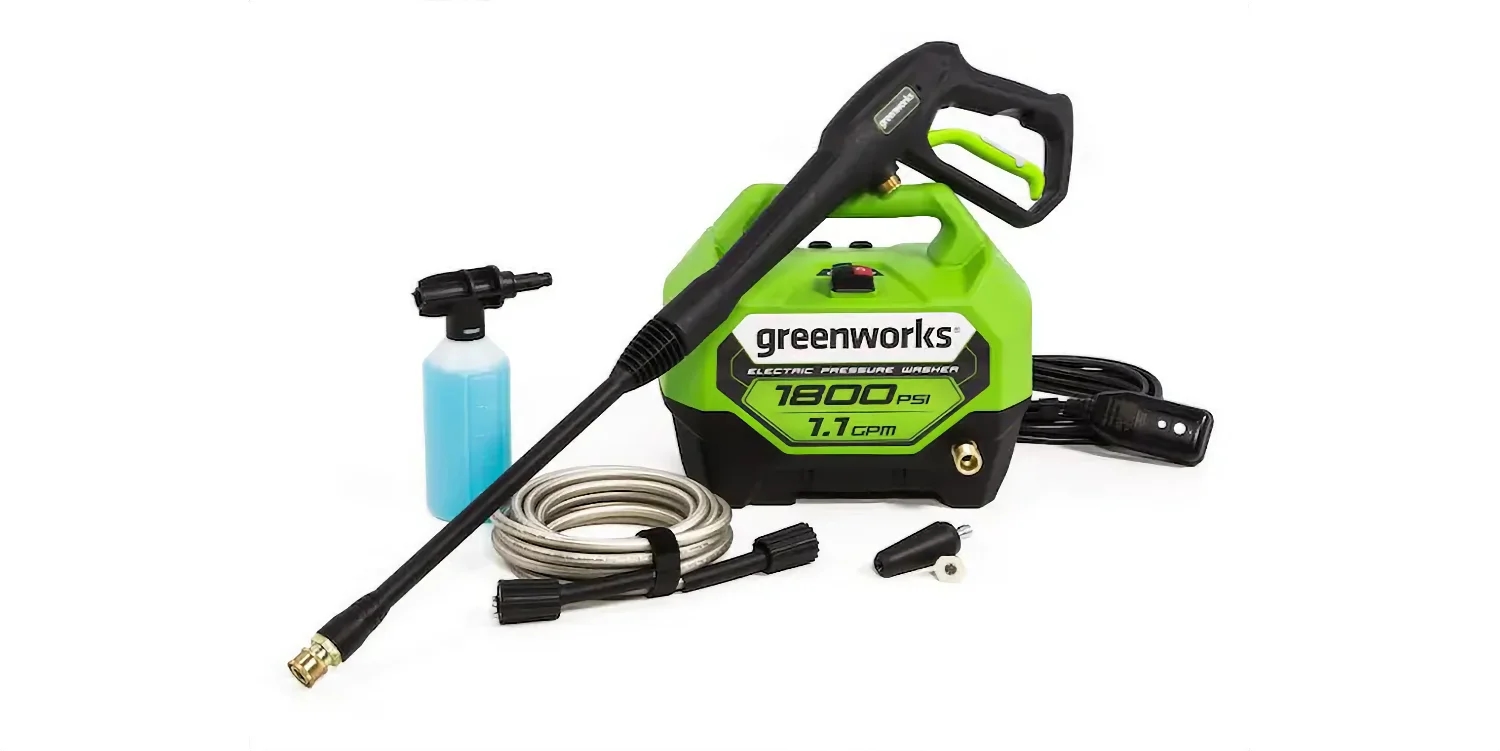 Greenworks 1800PSI electric pressure washer is $89, today only