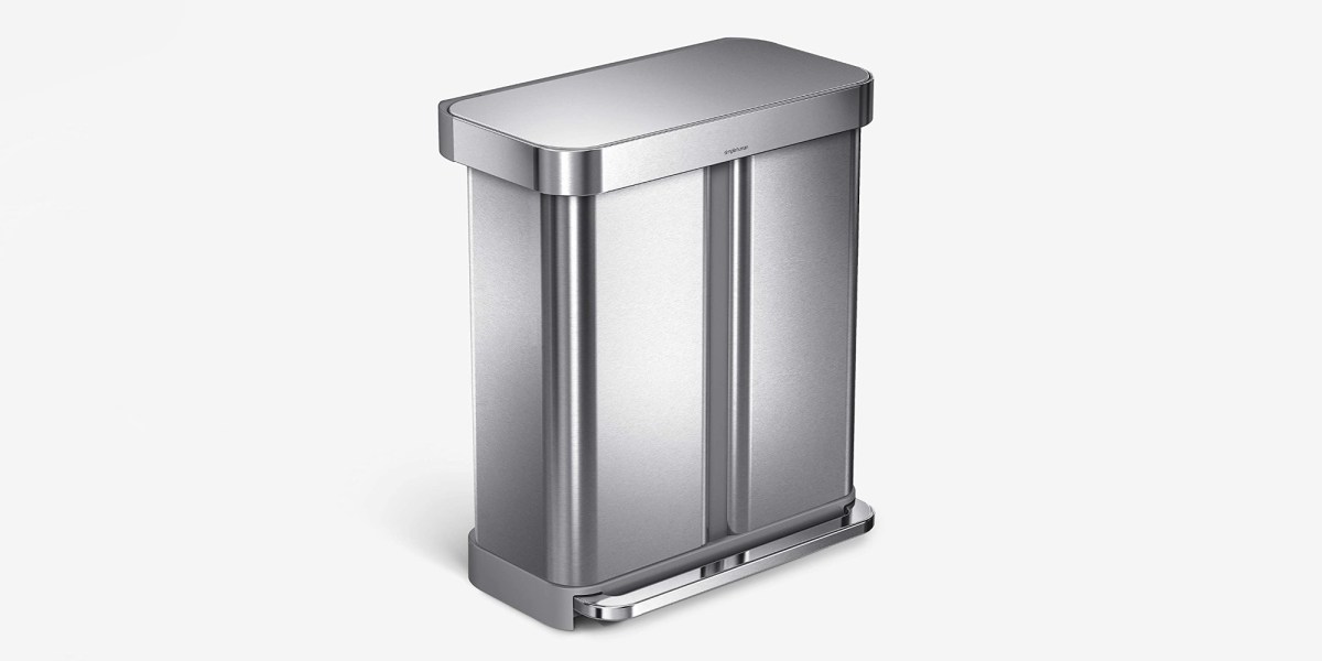 simplehuman's premium Recycling Trash Can encourages sustainable