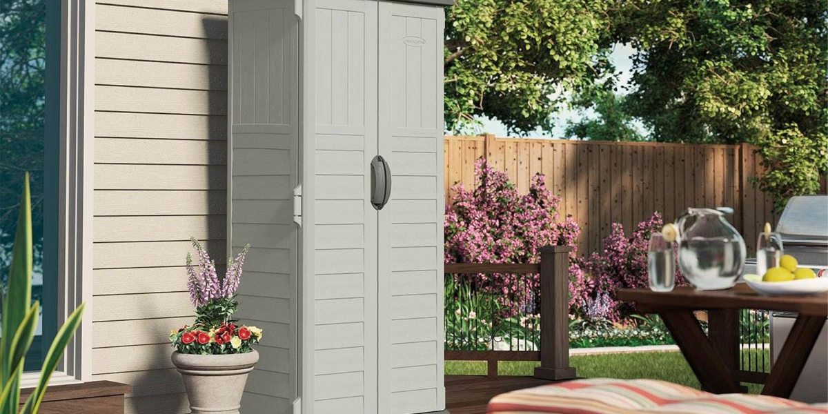 Save 50 on the Suncast 22cu. ft. vertical storage shed and organize