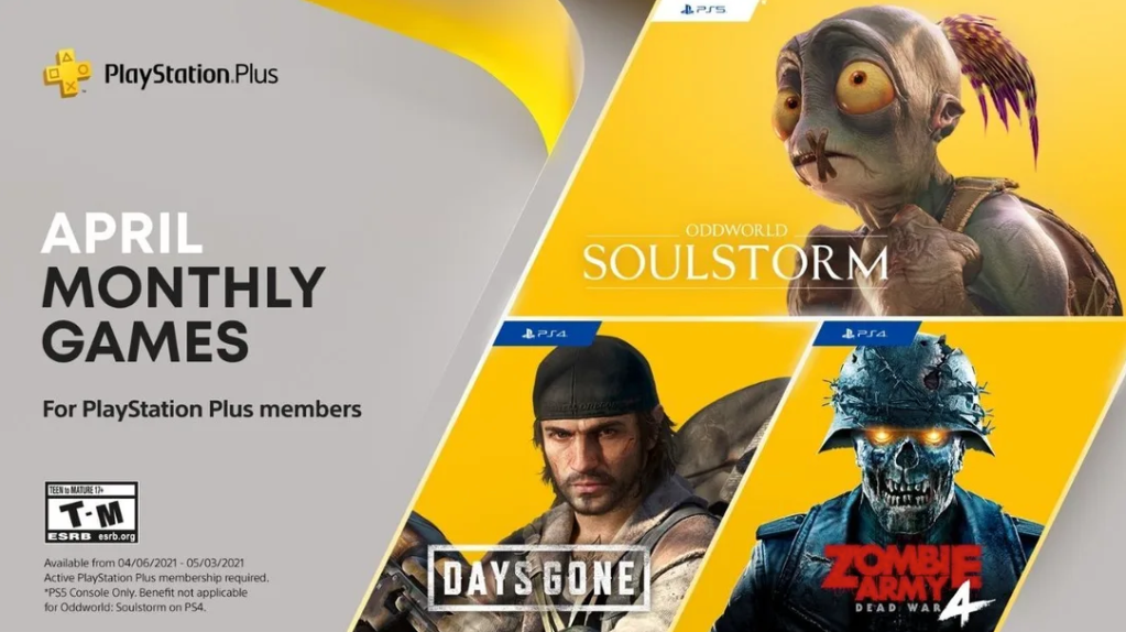 April PlayStation Plus free games coming soon