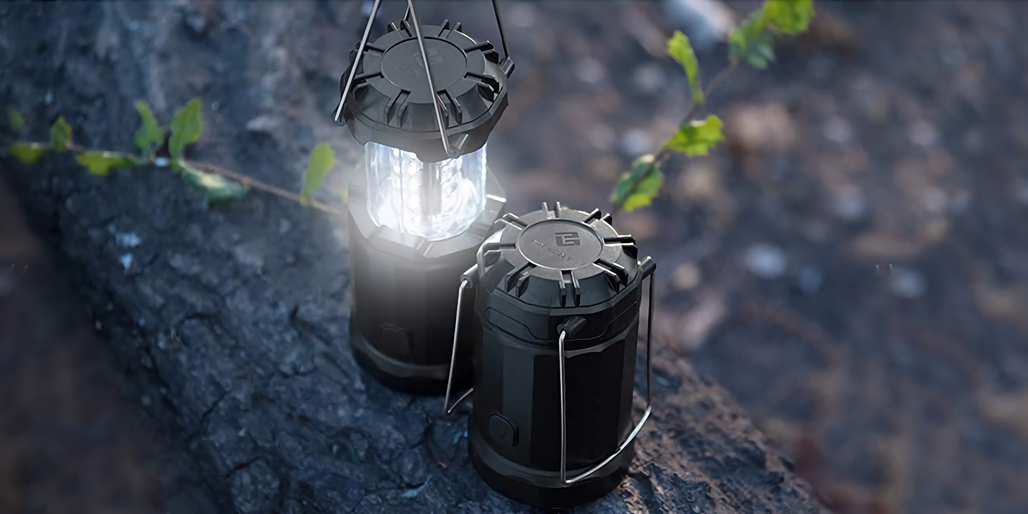 Illuminate your campsite with two magnetic LED lanterns at $7.50