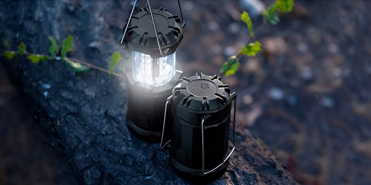 Illuminate your campsite with two magnetic LED lanterns at $7.50 each (Save  30%)