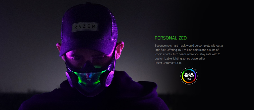 Razer face mask RGB
